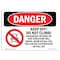 Signmission OSHA Danger Sign, 7" Height, 10" Width, Rigid Plastic, Keep Off Do Not Climb Hazardous, Landscape OS-DS-P-710-L-2096 - alternate 1